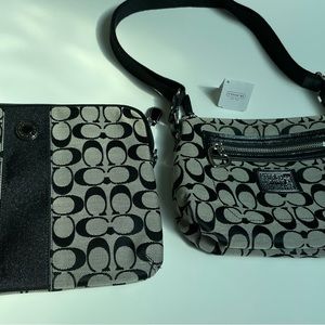 Coach cross body purse and tablet case